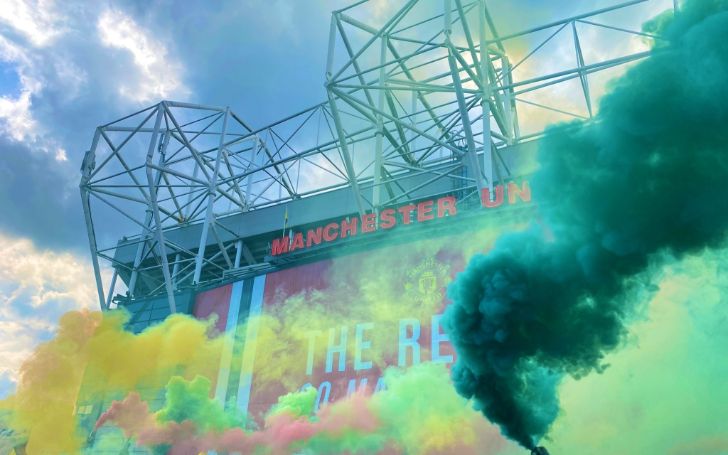 Manchester United Fans Invade Old Trafford Ahead of the Match Between Manchester United and Liverpool